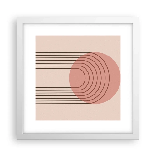 Plakat i hvid ramme - Uimodståelig tiltrækningskraft - 30x30 cm