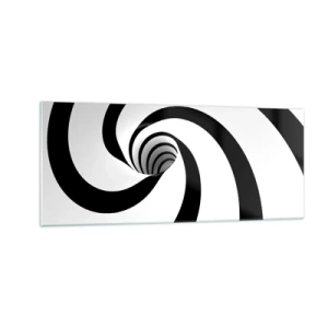 Billede på glas - Overgiver du dig til vortexen? - 100x40 cm