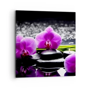 Lærredstryk - Billede på lærred - Drukne i fred og ro - 70x70 cm