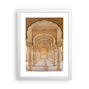 Plakat i hvid ramme - I maharajaens palads - 30x40 cm