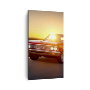 Lærredstryk - Billede på lærred - Begæret er rødt - 45x80 cm