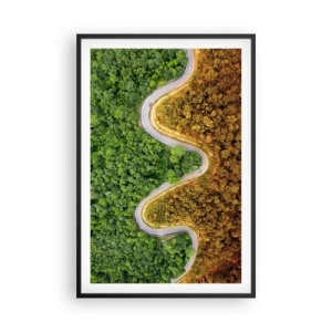 Plakat i sort ramme - Grænser og gennembrud - 61x91 cm