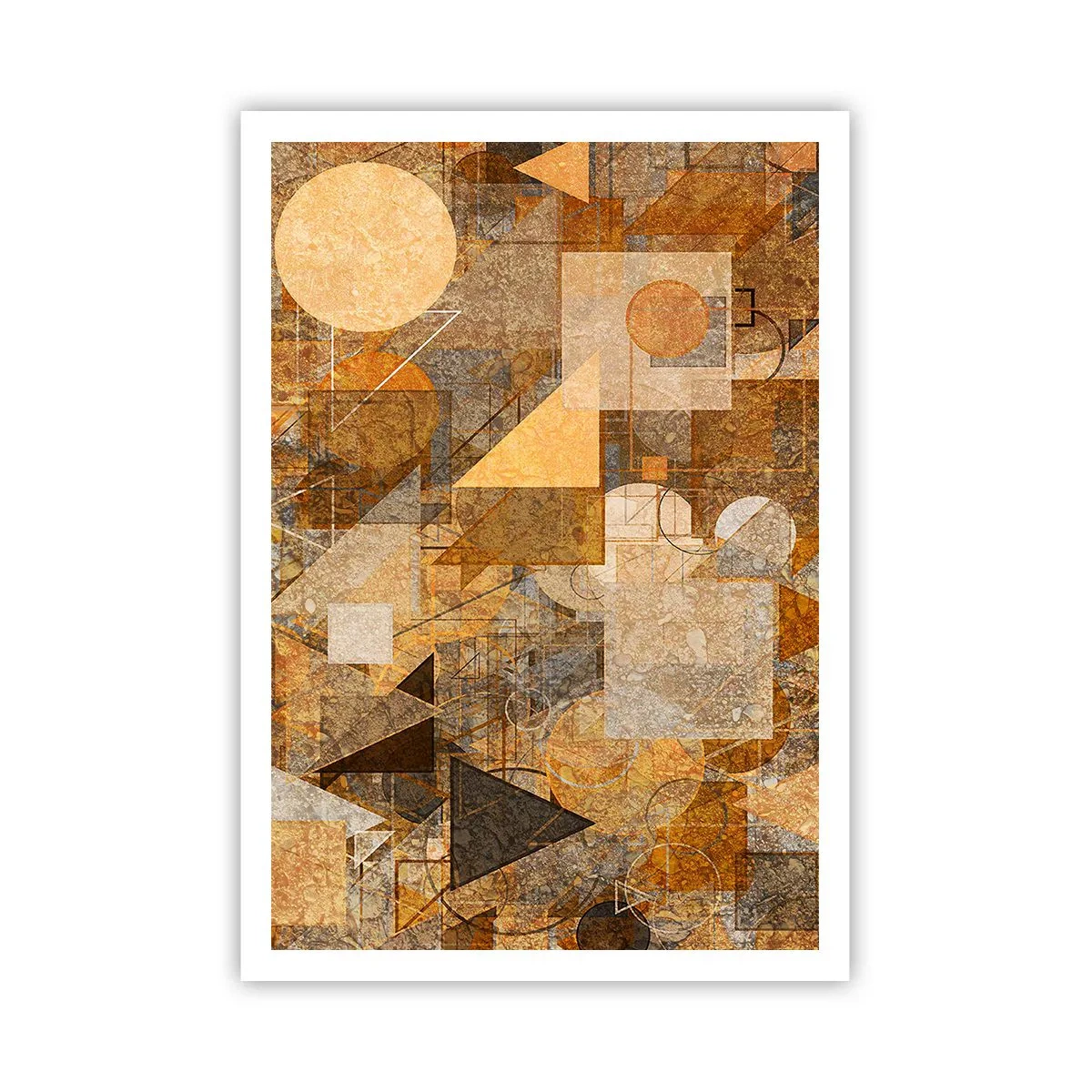 Plakat - Kubistisk bronzeundersøgelse - 70x100 cm
