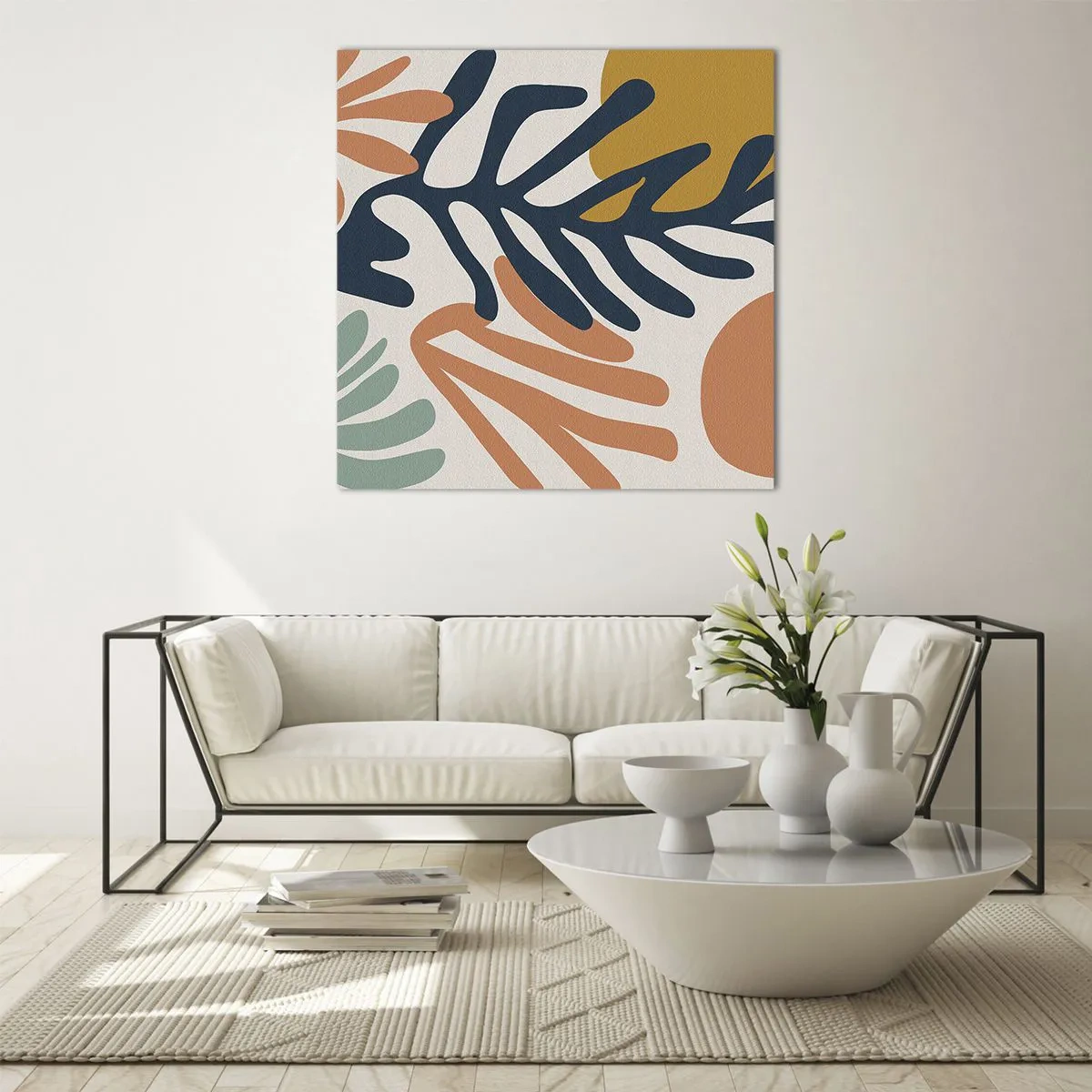 Billede på glas - Koralhav - 70x70 cm