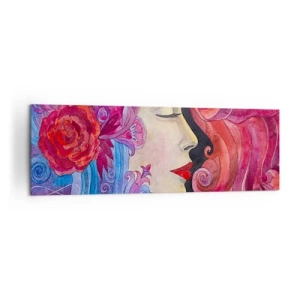 Lærredstryk - Billede på lærred - Art Nouveau er stadig i live - 160x50 cm