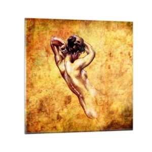 Billede på glas - Afsløret, men stadig et mysterium - 30x30 cm