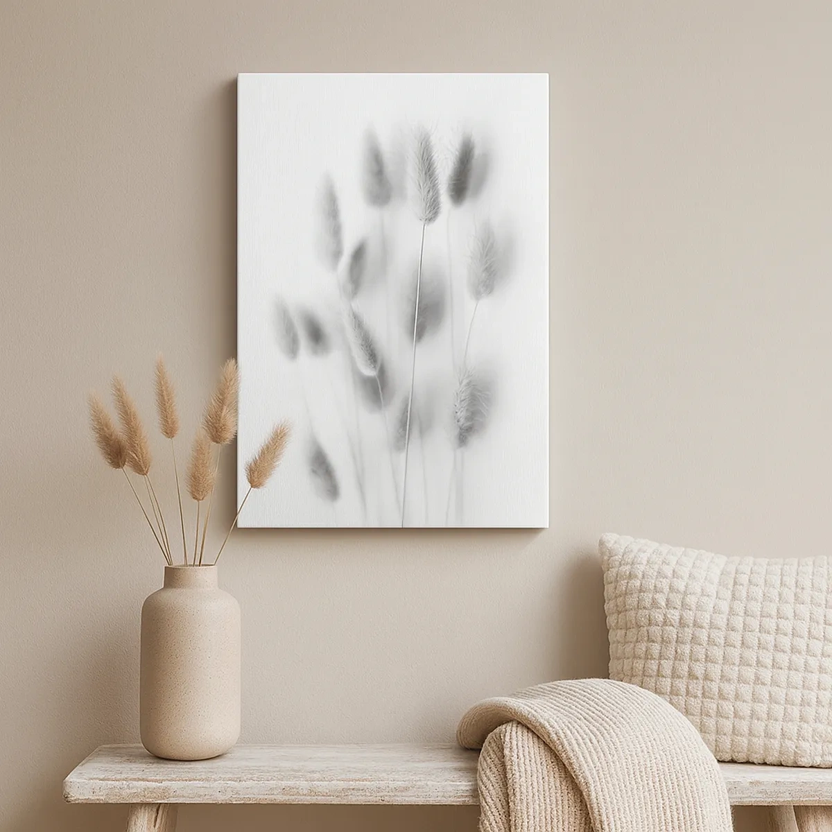 Lærredstryk - Billede på lærred - Dens bløde græs - 50x70 cm