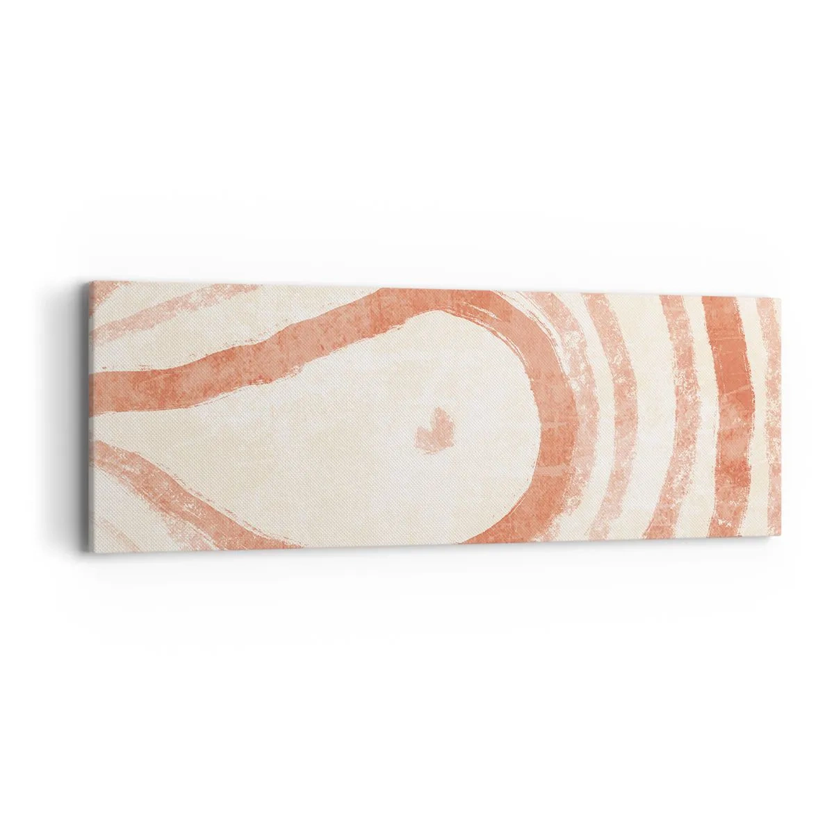 Lærredstryk - Billede på lærred - Koralcirkler - komposition - 90x30 cm