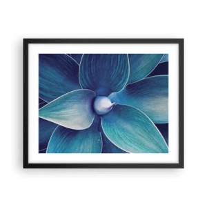 Plakat i sort ramme - Blå fra himlen - 50x40 cm