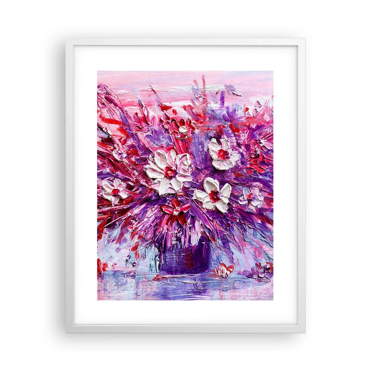 Plakat i hvid ramme - Uskyld og lidenskab  - 40x50 cm