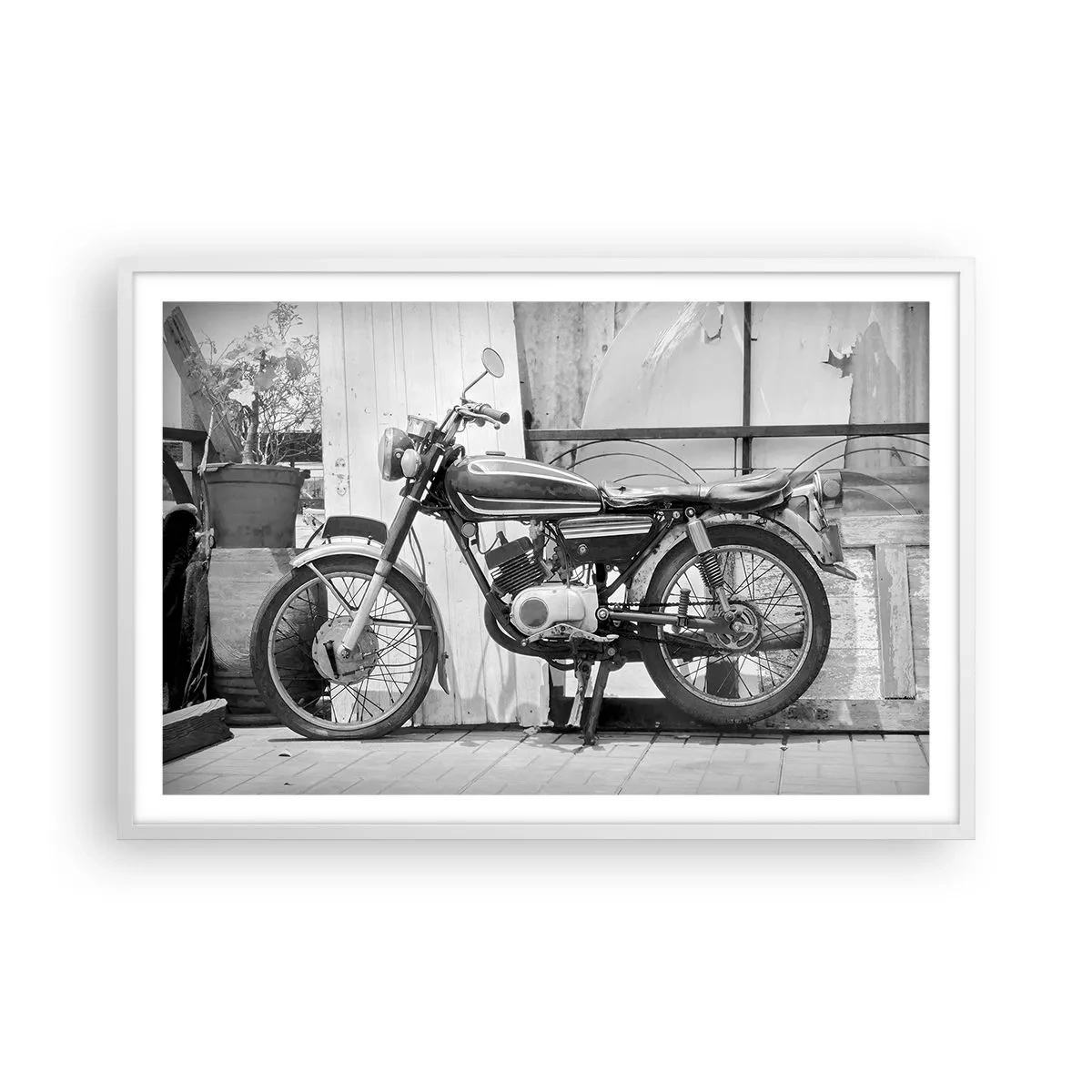 Plakat i hvid ramme - Klassikere frem for alt - 91x61 cm