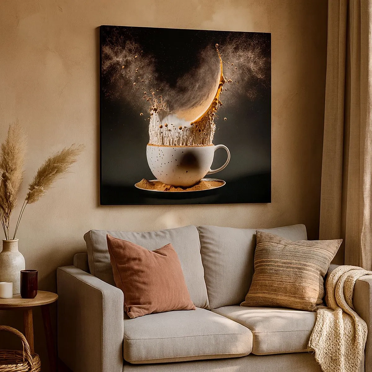 Lærredstryk - Billede på lærred - En eksplosion af smag - 30x30 cm