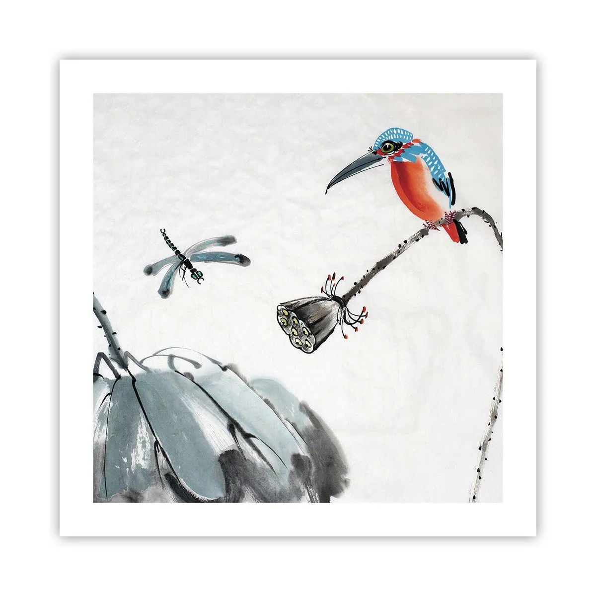 Plakat - Engenes liv - 50x50 cm