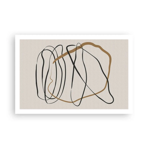 Plakat - Komposition - dans i besiddelse - 91x61 cm