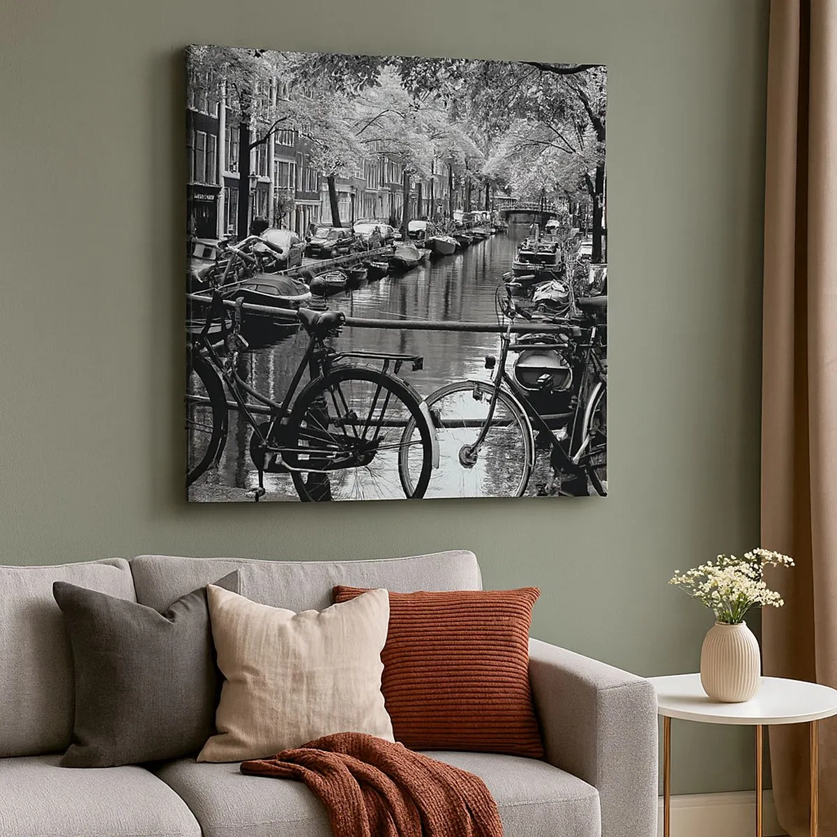 Lærredstryk - Billede på lærred - En meget hollandsk udsigt - 30x30 cm