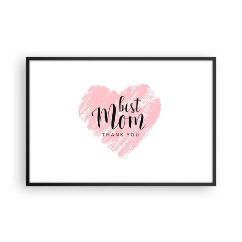 Plakat i sort ramme - Altid det rette øjeblik - 91x61 cm