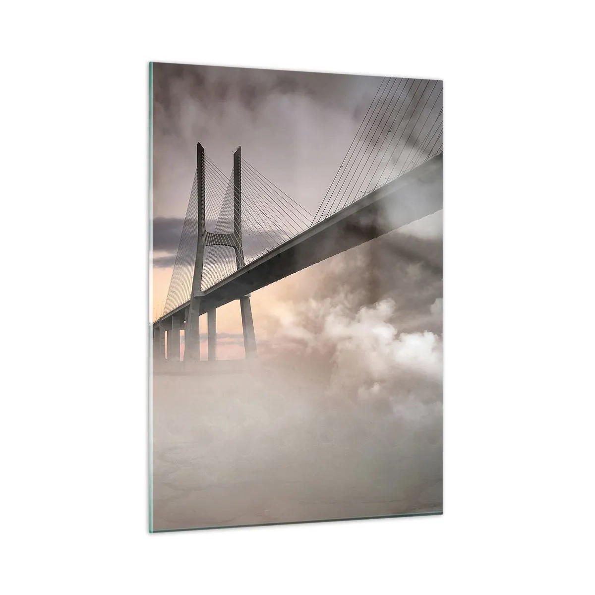 Billede på glas - På en flod, der ikke eksisterer - 50x70 cm