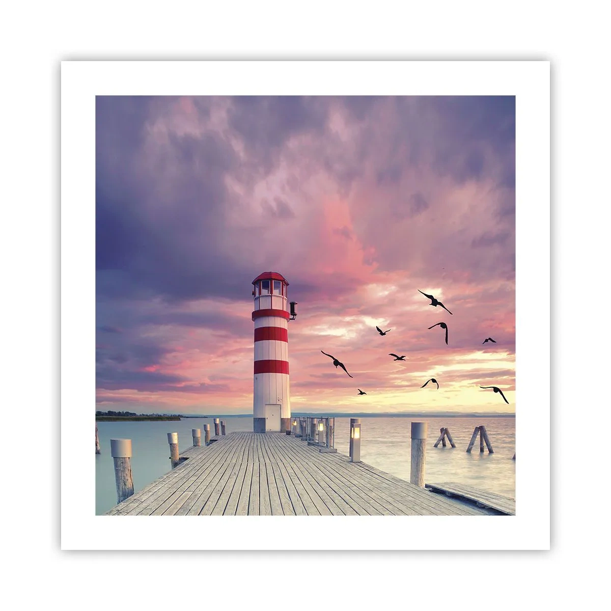 Plakat - Det er tid til havnen - 50x50 cm