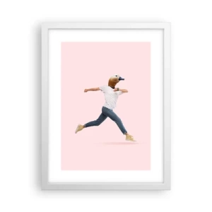 Plakat i hvid ramme - En knivspids absurditet - 30x40 cm