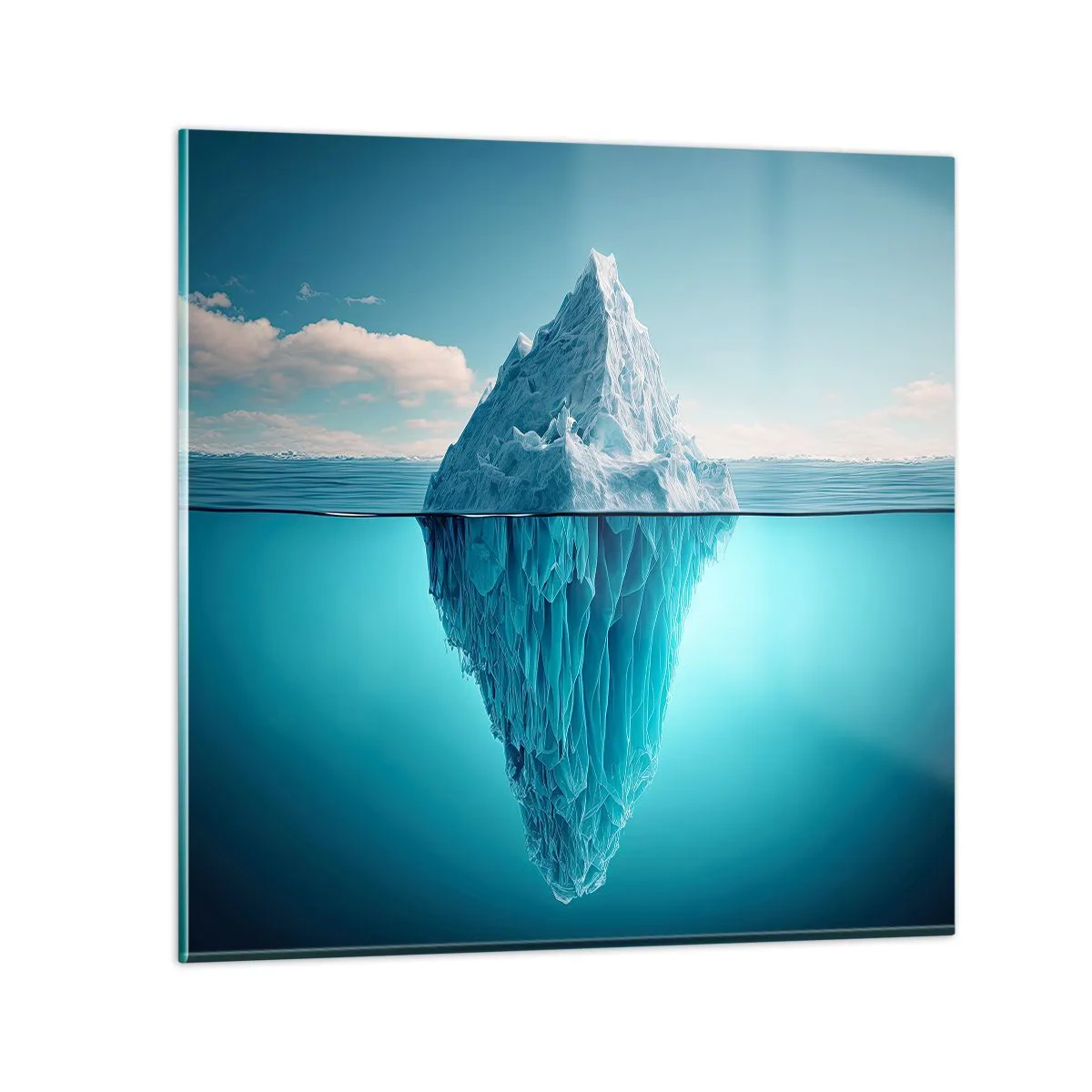 Billede på glas - Dronning af is - 60x60 cm