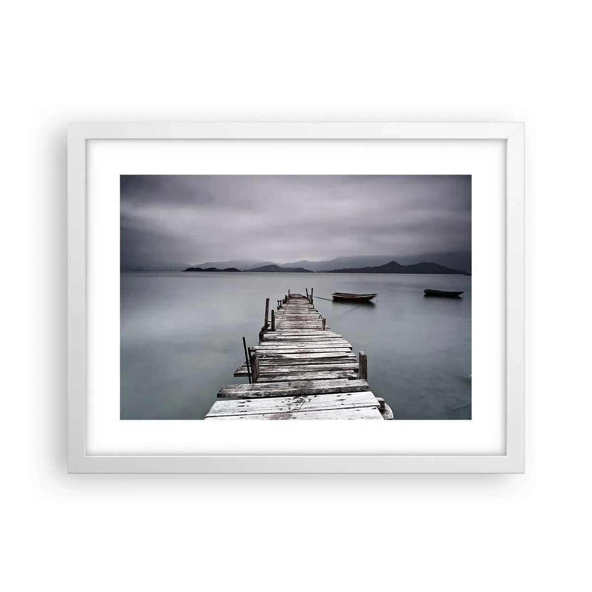 Plakat i hvid ramme - Du kan tage af sted i morgen - 40x30 cm