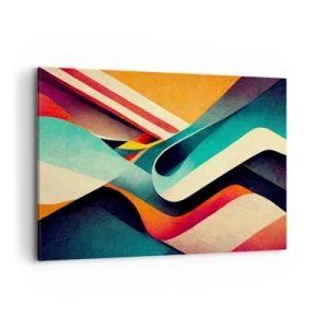 Lærredstryk - Billede på lærred - Intens komposition - 120x80 cm