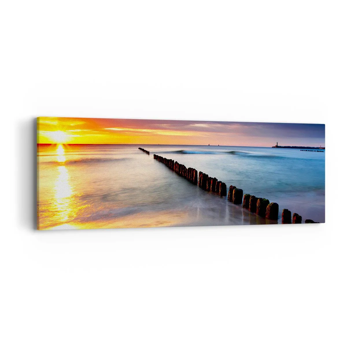 Lærredstryk - Billede på lærred - Lyt til stilheden - 90x30 cm
