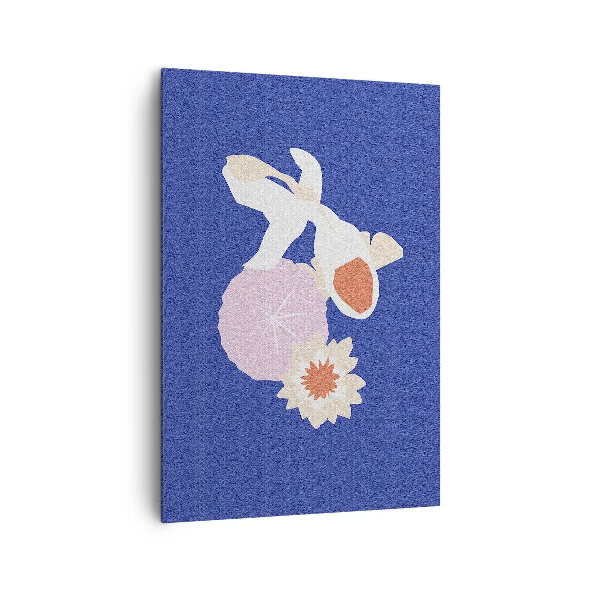 Lærredstryk - Billede på lærred - Sammensætning af blomster og knopper - 70x100 cm