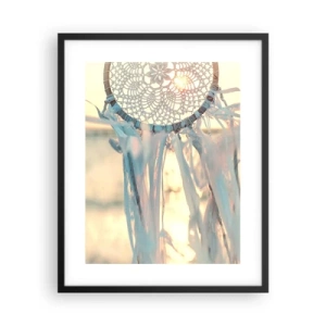 Plakat i sort ramme - Totem med blonder - 40x50 cm