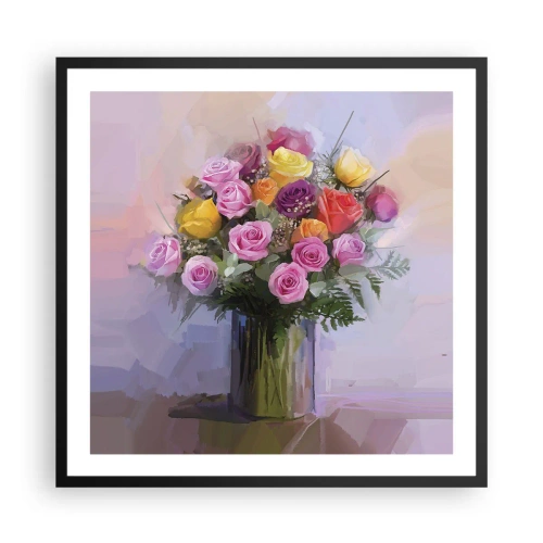 Plakat i sort ramme - Bevaret skønhed - 60x60 cm