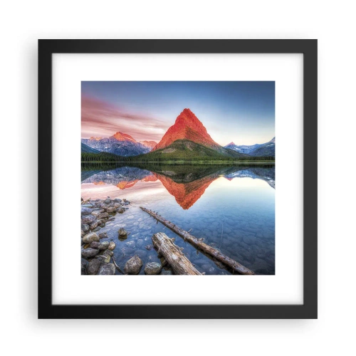 Plakat i sort ramme - Varme og kulde - 30x30 cm