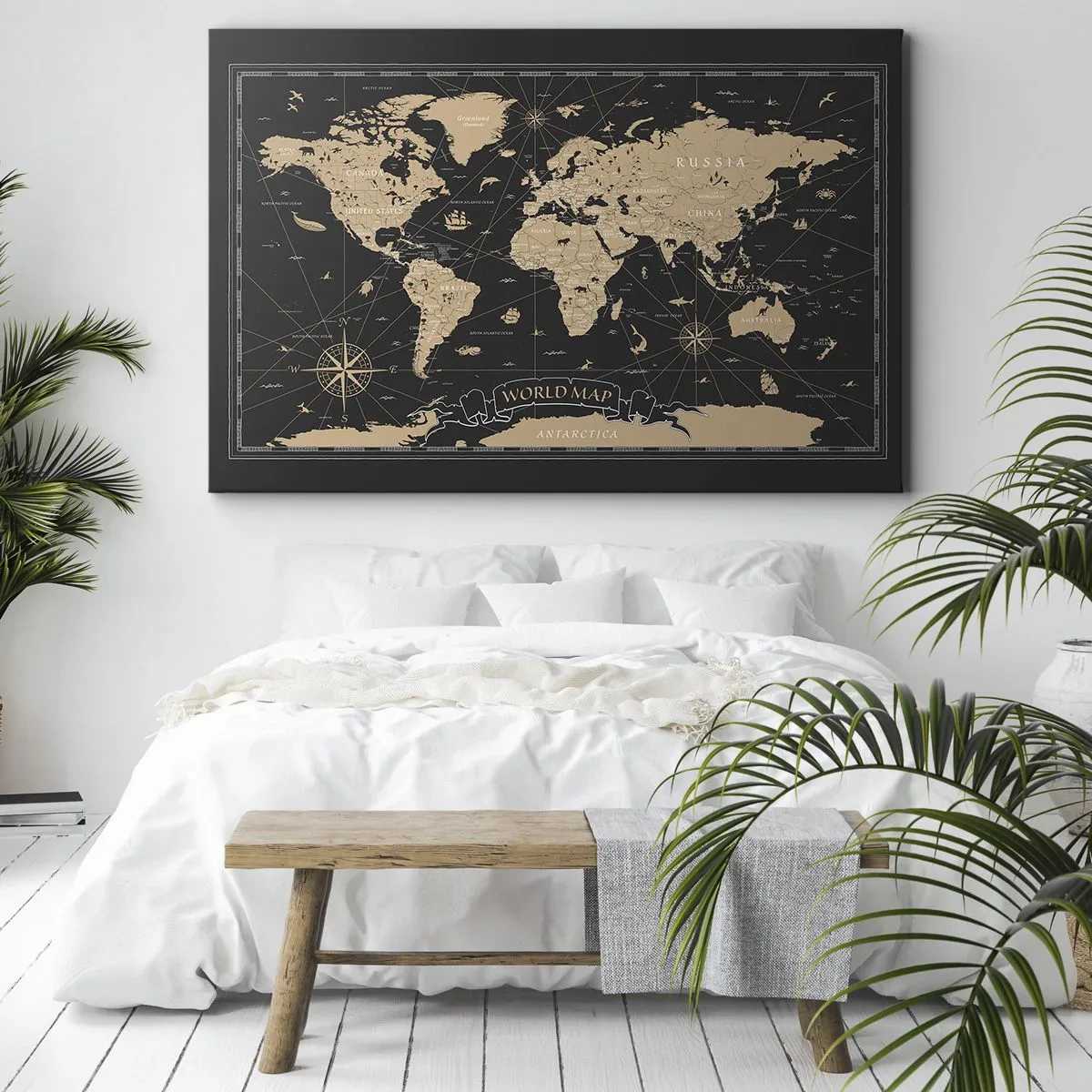 Lærredstryk - Billede på lærred - Grænserne for min verden - 100x70 cm