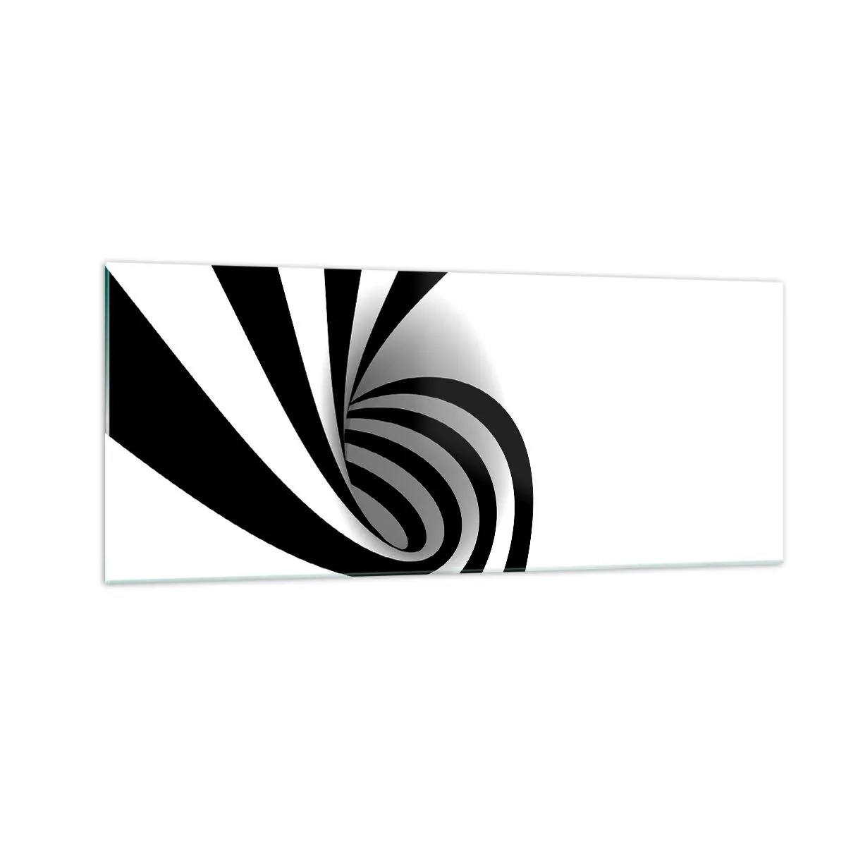 Billede på glas - Og alligevel snurrer den - 100x40 cm