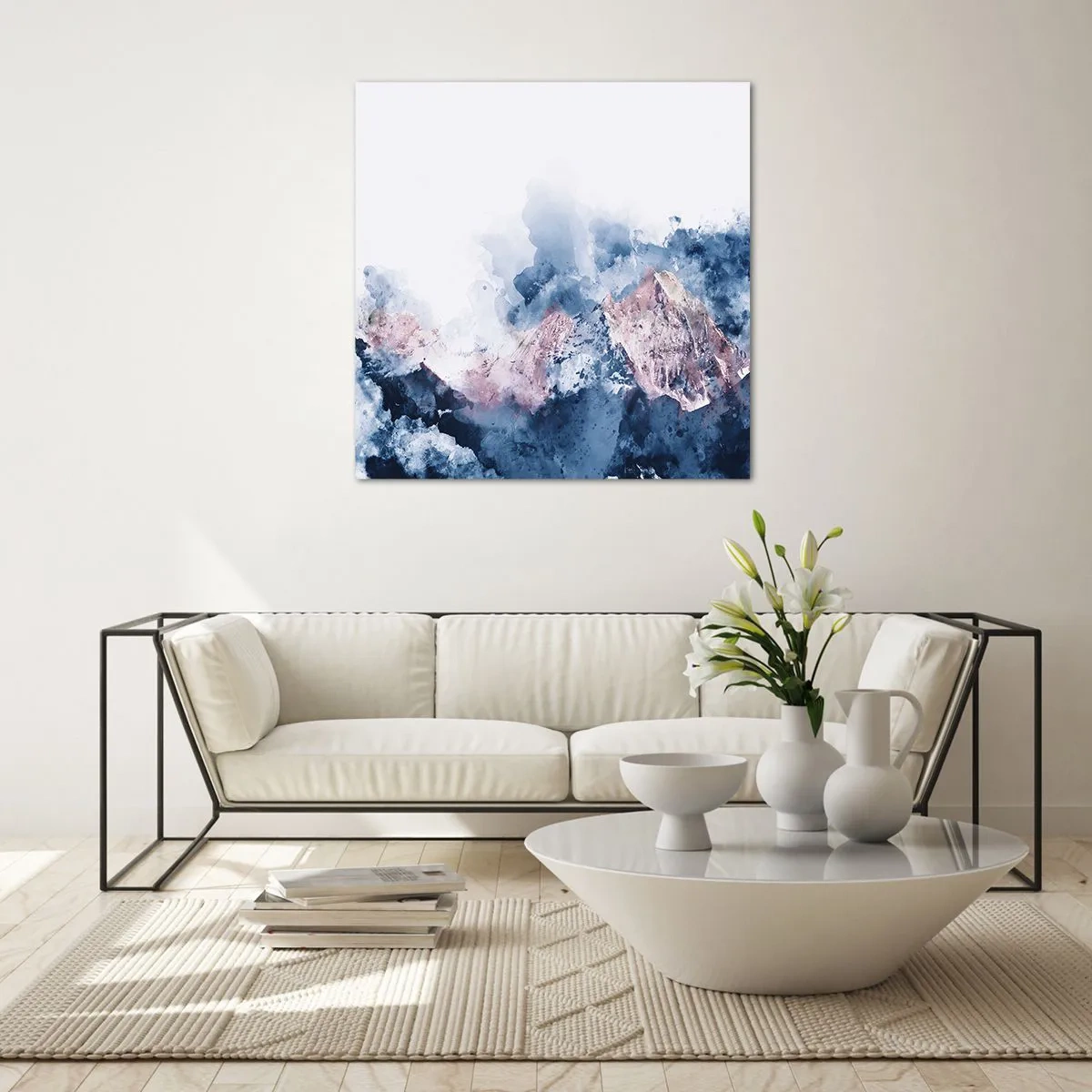 Billede på glas - Dette er toppene! - 30x30 cm