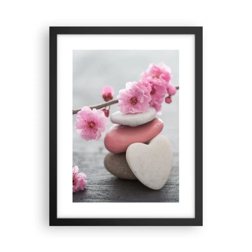 Plakat i sort ramme - Kirsebærblomstens lyksalighed - 30x40 cm