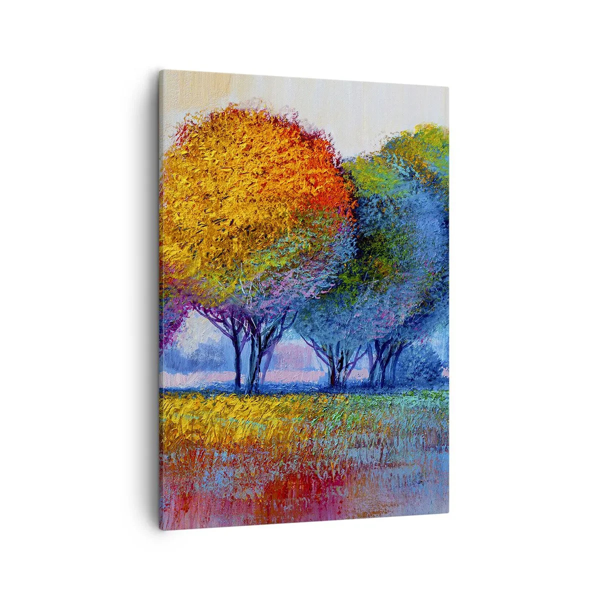 Lærredstryk - Billede på lærred - En klump af piskende farver - 50x70 cm
