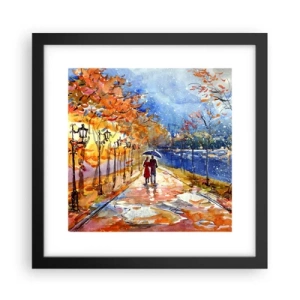 Plakat i sort ramme - Sammen indtil tidsfristen - 30x30 cm