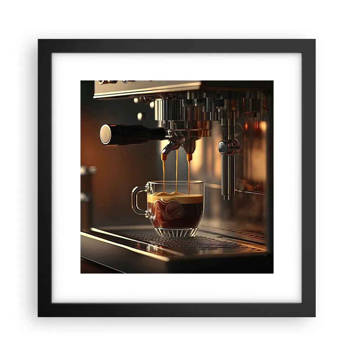 Plakat i sort ramme - En sensuel blanding - 30x30 cm