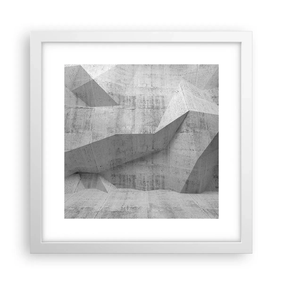 Plakat i hvid ramme - En ægte udfordring - 30x30 cm