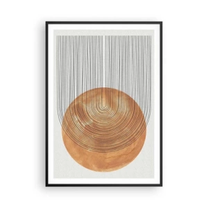 Plakat i sort ramme - En solrig komposition - 70x100 cm