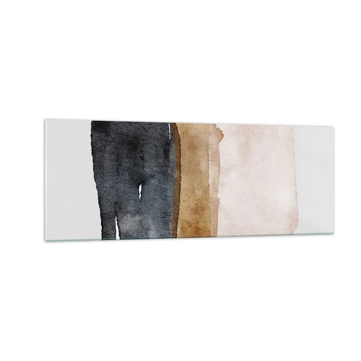 Billede på glas - Sammensætning af jordfarver - 140x50 cm
