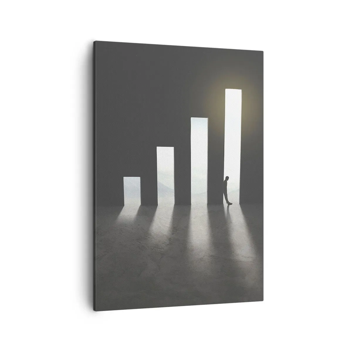 Lærredstryk - Billede på lærred - Succes - et indtryk - 50x70 cm