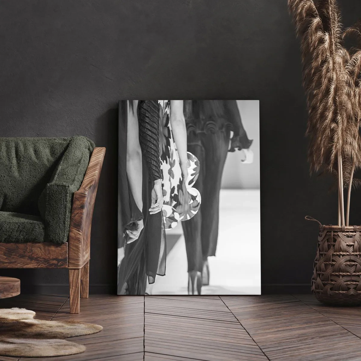 Lærredstryk - Billede på lærred - En stilfuld parade - 45x80 cm