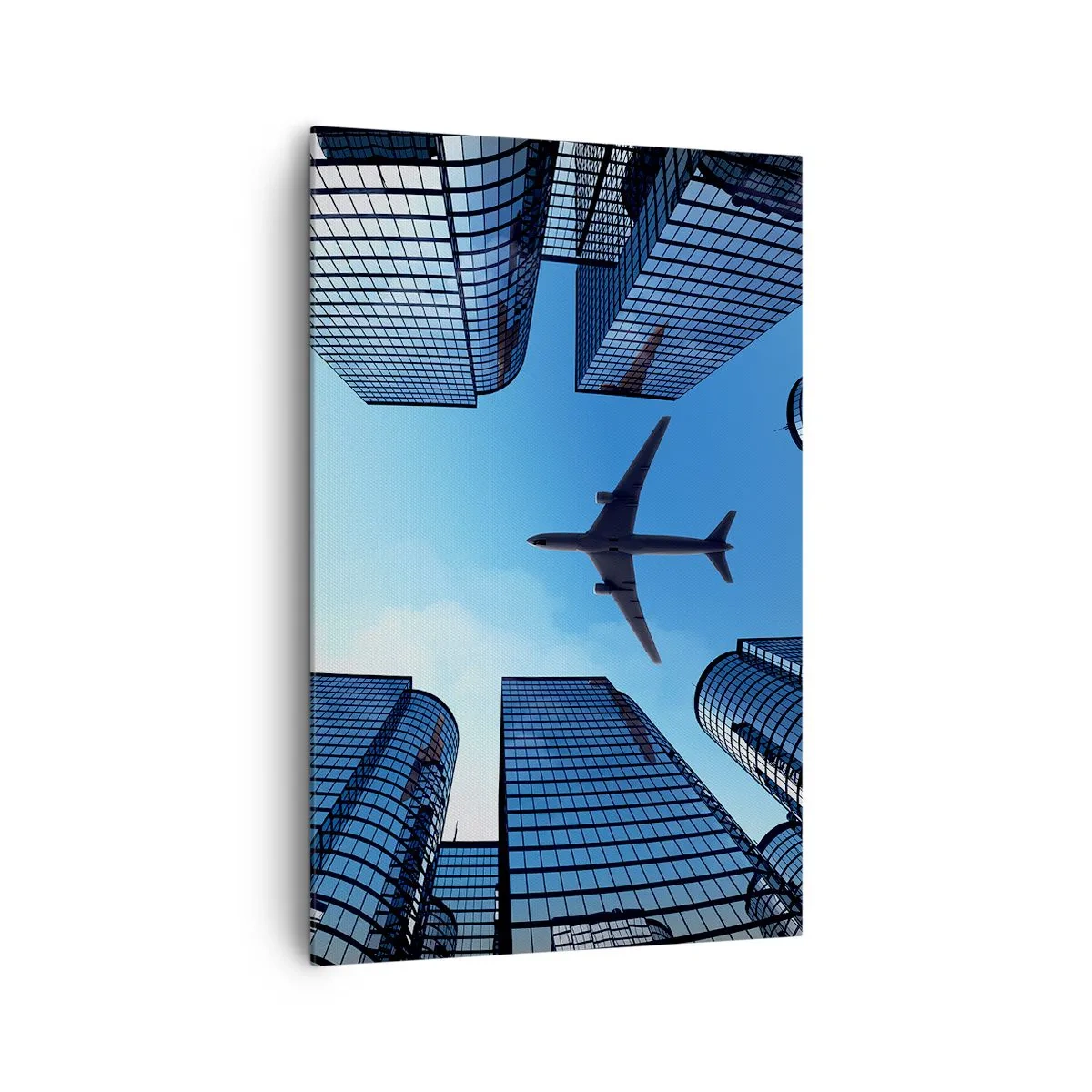 Lærredstryk - Billede på lærred - Udsigt fra glasslugten - 80x120 cm