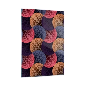 Billede på glas - I en cirkulær rytme - 50x70 cm