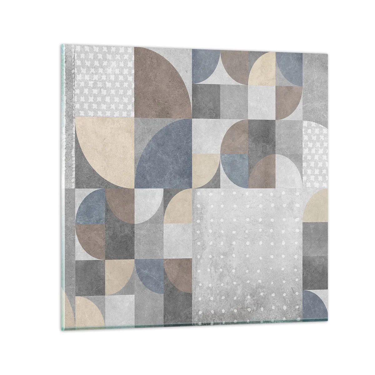 Billede på glas - Keramisk fantasi - 40x40 cm