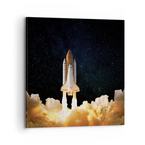 Lærredstryk - Billede på lærred - Ad astra! - 70x70 cm