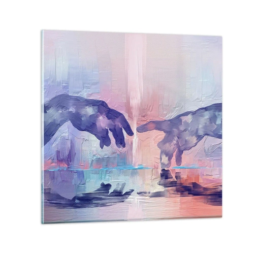 Billede på glas - Den guddommelige gnist af liv - 70x70 cm