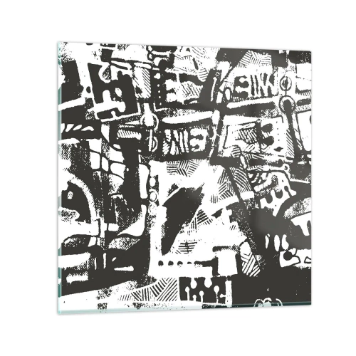 Billede på glas - Orden eller kaos? - 60x60 cm