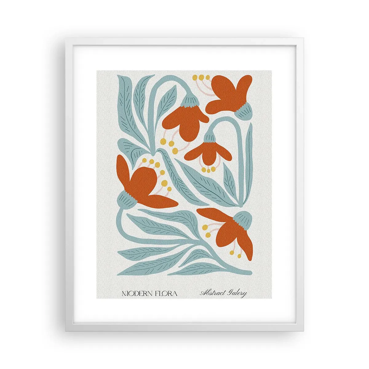 Plakat i hvid ramme - Mod jorden, mod solen - 40x50 cm